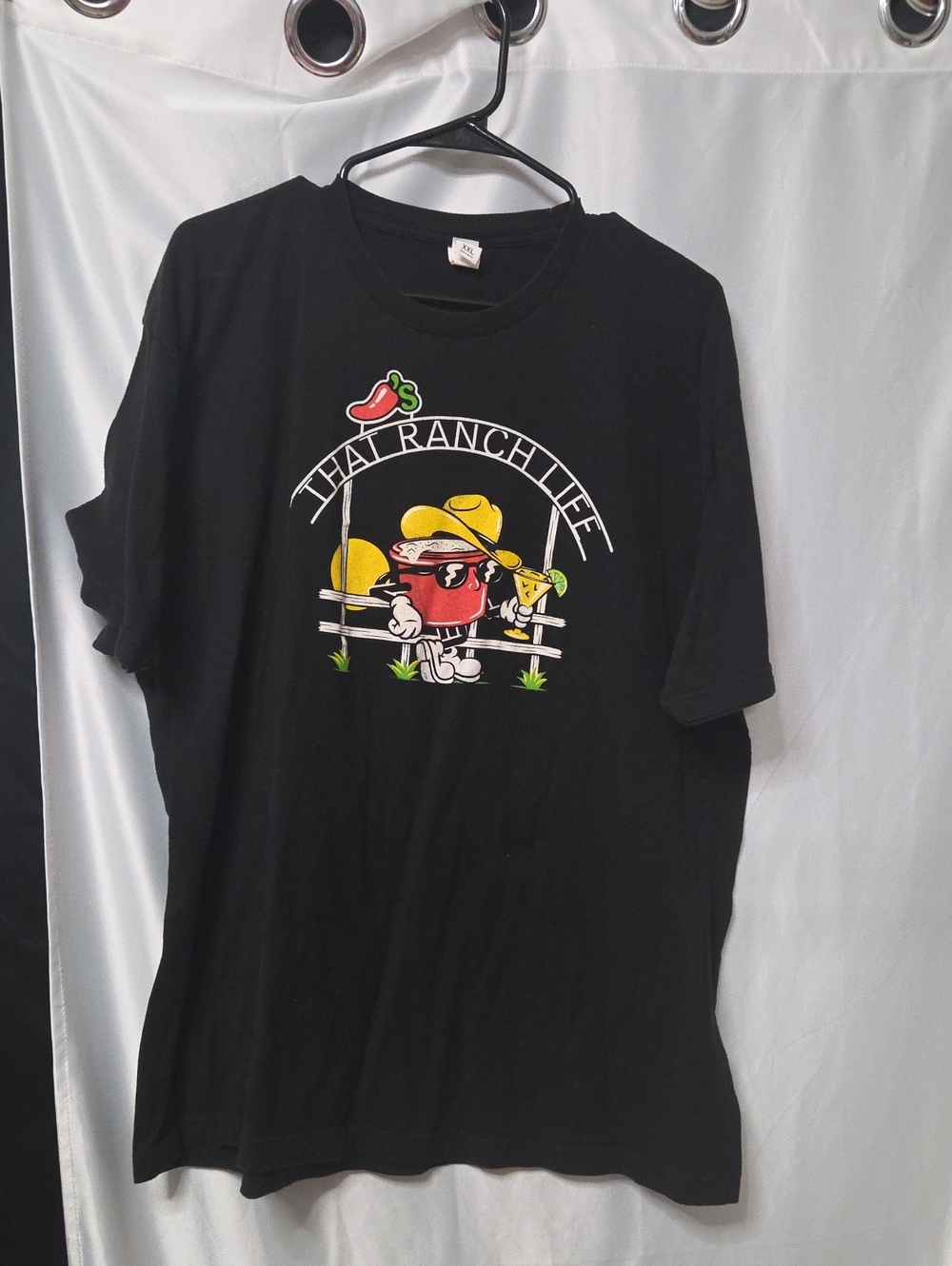 Tultex Black Tee with White Logo Tag 2xlarge [1707]